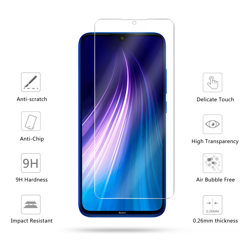 Bakeey-3pcs-9H-Anti-explosion-Anti-scratch-Tempered-Glass-Screen-Protector-for-Xiaomi-Redmi-Note-8-2-1571395-2